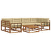 Set de canapele de exterior cu pernă 7 pcs Natural și Bej - WALTI WALTI