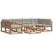 Set de canapele de exterior 7 pcs Gri natural și deschis - WALTI WALTI