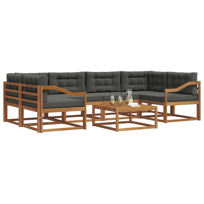 Set de canapele de exterior cu pernă 7 pcs Natural și Antracit - WALTI WALTI