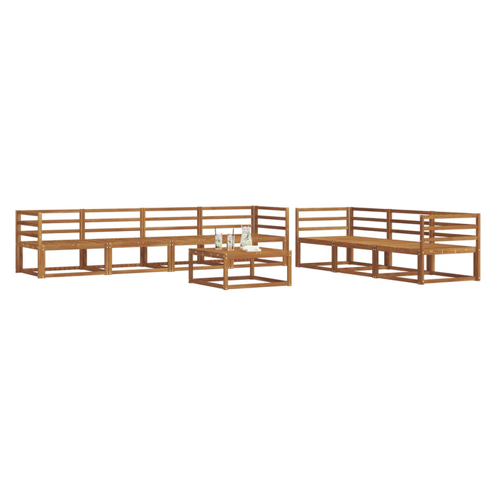 Set de canapele de exterior 8 pcs natural Lemn Solid de Acacia WALTI