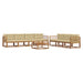 Set de canapele de exterior cu pernă 8 pcs Natural și Bej - WALTI WALTI