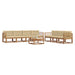Set de canapele de exterior cu pernă 8 pcs Natural și Bej - WALTI WALTI