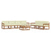 Set de canapele de exterior cu pernă 8 pcs Natural și Crem - WALTI WALTI