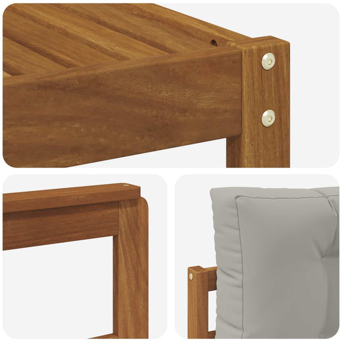 Set de canapele de exterior 8 pcs Gri natural și deschis - WALTI WALTI