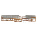 Set de canapele de exterior 8 pcs Gri natural și deschis - WALTI WALTI