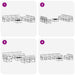 Set de canapele de exterior cu pernă 8 pcs Natural și Antracit - WALTI WALTI