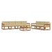 Set de canapele de exterior cu pernă 8 pcs Natural și Bej - WALTI WALTI