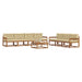 Set de canapele de exterior cu pernă 8 pcs Natural și Bej - WALTI WALTI