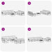 Set de canapele de exterior cu pernă 8 pcs Natural și Crem - WALTI WALTI