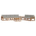 Set de canapele de exterior 8 pcs Gri natural și deschis - WALTI WALTI