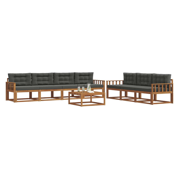 Set de canapele de exterior cu pernă 8 pcs Natural și Antracit - WALTI WALTI