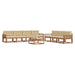 Set de canapele de exterior cu pernă 8 pcs Natural și Bej - WALTI WALTI