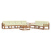 Set de canapele de exterior cu pernă 8 pcs Natural și Crem - WALTI WALTI