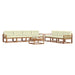 Set de canapele de exterior cu pernă 8 pcs Natural și Crem - WALTI WALTI