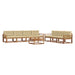 Set de canapele de exterior cu pernă 8 pcs Natural și Bej - WALTI WALTI