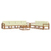 Set de canapele de exterior cu pernă 8 pcs Natural și Crem - WALTI WALTI