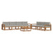 Set de canapele de exterior 8 pcs Gri natural și deschis - WALTI WALTI