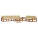 Set de canapele de exterior cu pernă 8 pcs Natural și Bej - WALTI WALTI