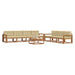 Set de canapele de exterior cu pernă 8 pcs Natural și Bej - WALTI WALTI