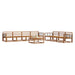 Set de canapele de exterior 8 pcs natural Lemn Solid de Acacia - WALTI WALTI