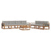 Set de canapele de exterior 8 pcs Gri natural și deschis - WALTI WALTI