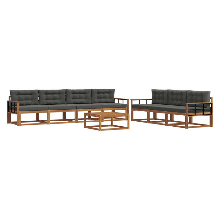 Set de canapele de exterior cu pernă 8 pcs Natural și Antracit - WALTI WALTI