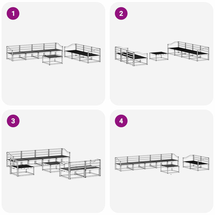 Set de canapele de exterior 8 pcs natural Lemn Solid de Acacia - WALTI WALTI