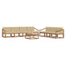 Set de canapele de exterior cu pernă 8 pcs Natural și Bej - WALTI WALTI