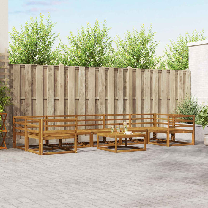 Set de canapele de exterior 8 pcs natural Lemn Solid de Acacia - WALTI WALTI