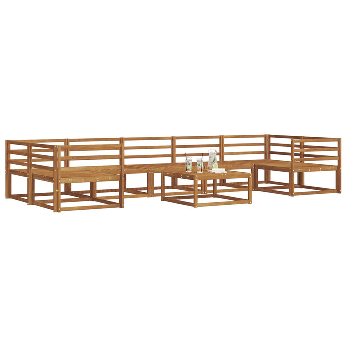 Set de canapele de exterior 8 pcs natural Lemn Solid de Acacia - WALTI WALTI