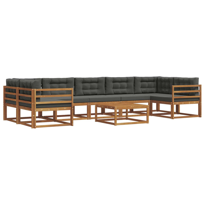 Set de canapele de exterior cu pernă 8 pcs Natural și Antracit - WALTI WALTI