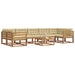 Set de canapele de exterior cu pernă 8 pcs Natural și Bej - WALTI WALTI