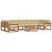 Set de canapele de exterior cu pernă 8 pcs Natural și Bej - WALTI WALTI
