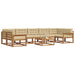 Set de canapele de exterior cu pernă 8 pcs Natural și Bej - WALTI WALTI