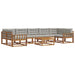 Set de canapele de exterior 8 pcs Gri natural și deschis - WALTI WALTI