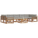 Set de canapele de exterior 8 pcs Gri natural și deschis - WALTI WALTI