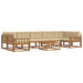 Set de canapele de exterior cu pernă 8 pcs Natural și Bej - WALTI WALTI