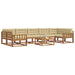 Set de canapele de exterior cu pernă 8 pcs Natural și Bej - WALTI WALTI