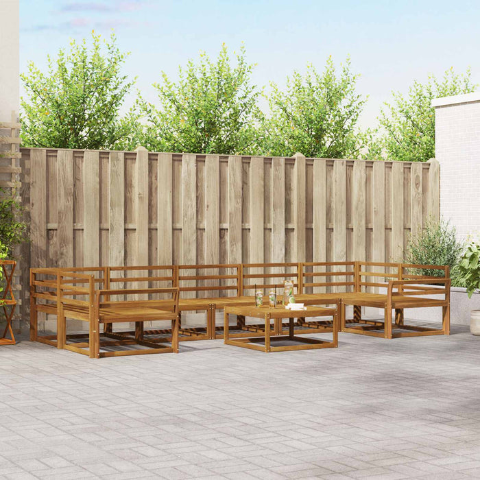 Set de canapele de exterior 8 pcs natural Lemn Solid de Acacia - WALTI WALTI