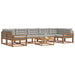 Set de canapele de exterior 8 pcs Gri natural și deschis - WALTI WALTI