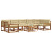 Set de canapele de exterior cu pernă 8 pcs Natural și Bej - WALTI WALTI