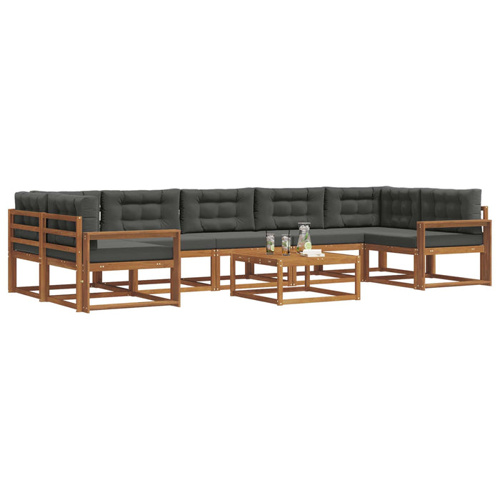 Set de canapele de exterior cu pernă 8 pcs Natural și Antracit - WALTI WALTI