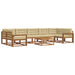 Set de canapele de exterior cu pernă 8 pcs Natural și Bej - WALTI WALTI