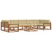 Set de canapele de exterior cu pernă 8 pcs Natural și Bej - WALTI WALTI