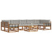 Set de canapele de exterior 8 pcs Gri natural și deschis - WALTI WALTI