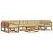 Set de canapele de exterior cu pernă 8 pcs Natural și Bej - WALTI WALTI