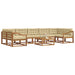 Set de canapele de exterior cu pernă 8 pcs Natural și Bej - WALTI WALTI