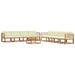 Set de canapele de exterior cu pernă 9 pcs Natural și Crem - WALTI WALTI