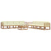 Set de canapele de exterior cu pernă 9 pcs Natural și Crem - WALTI WALTI