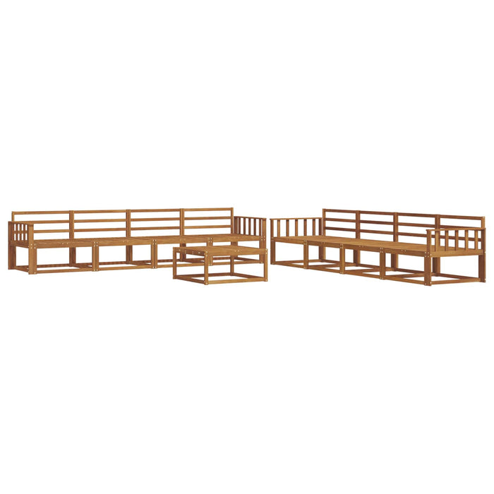 Set de canapele de exterior 9 pcs natural Lemn Solid de Acacia - WALTI WALTI